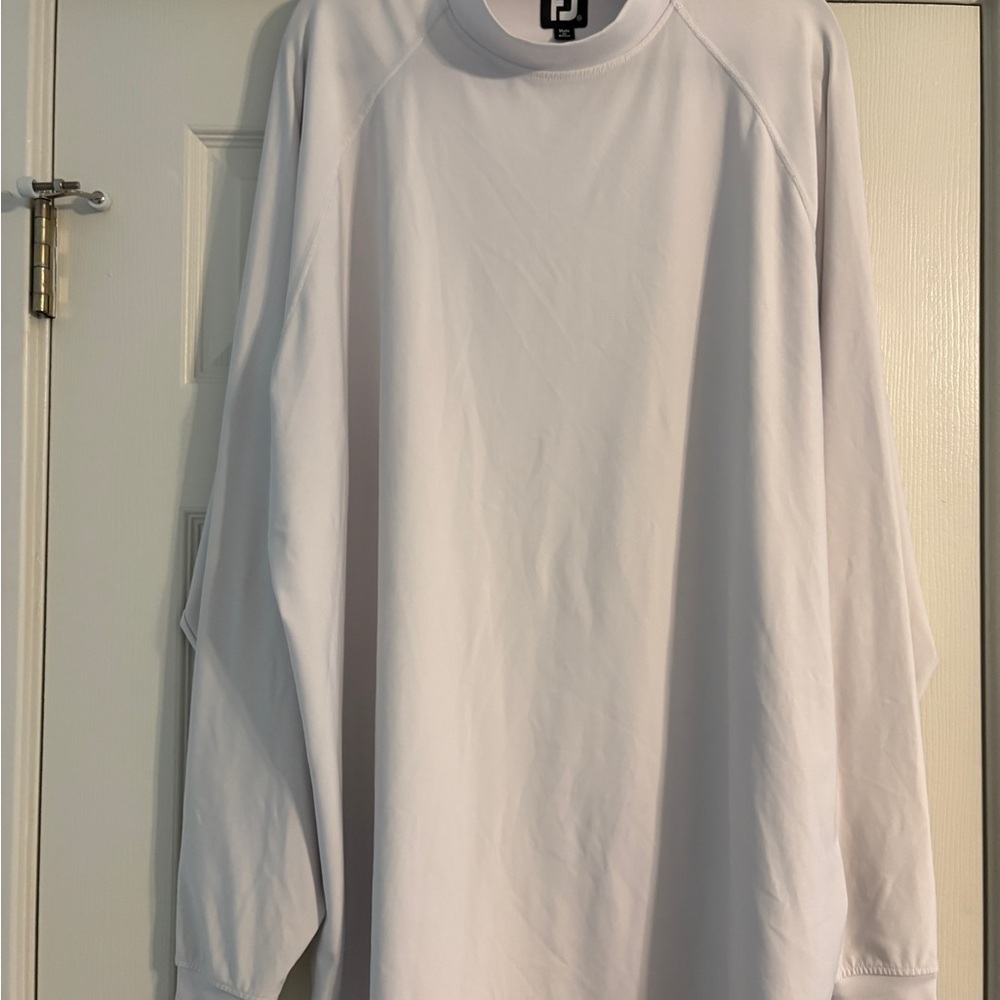 FootJoy White Long Sleeve Men's Tee